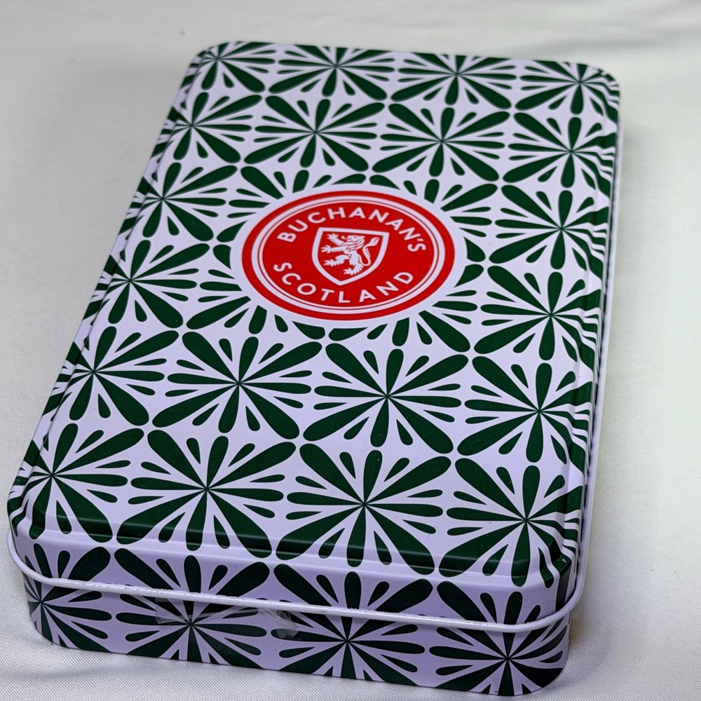 Buchanan's‎ Scotland Dominoes Set in Green Patterned Collector Tin Sealed New